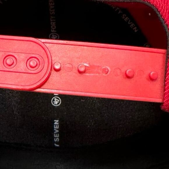 Windy City Bulls 47 Brand Snapback Hat-Adjustable Red Eastern Conference Patch - Picture 8 of 8